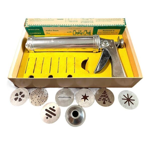 Vintage Trig-A-Matic Cookie Chef and Pastry Gun in Original Box (incomplete) - Picture 5 of 5